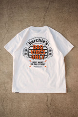 "BBQ VIBES ONLY" TEE - WHITE