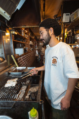 "BBQ VIBES ONLY" TEE - WHITE