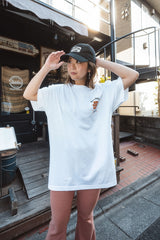 "BBQ VIBES ONLY" TEE - WHITE