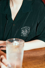 "KIBACOWORKS" S/S OPEN COLOR SHIRTS - BLACK