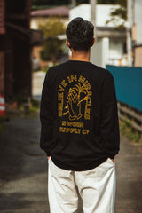 "BELIEVE IN MIRACLES" L/S TEE - BLACK