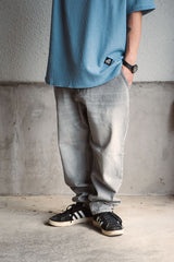 "LAYBACK PANTS" エイジドデニムイージーパンツ