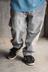 "LAYBACK PANTS" エイジドデニムイージーパンツ