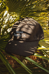 "SWOON SUPPLY CO." LO CAP - BLACK WOOL