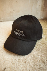 "SWOON SUPPLY CO." LO CAP - BLACK WOOL