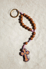 "WOOD ROSARY STRAP"
