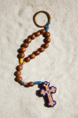 "WOOD ROSARY STRAP"