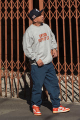 "COLLEGE LOGO" CREW SWEAT - GRAY(クルーネック/グレー)