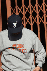 "COLLEGE LOGO" CREW SWEAT - GRAY(クルーネック/グレー)