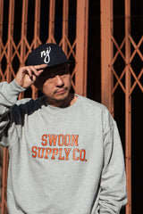 "COLLEGE LOGO" CREW SWEAT - GRAY(クルーネック/グレー)