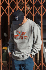 "COLLEGE LOGO" CREW SWEAT - GRAY(クルーネック/グレー)