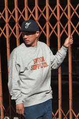 "COLLEGE LOGO" CREW SWEAT - GRAY(クルーネック/グレー)