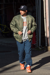 "SWOON SUPPLY CO." MA-1 JACKET - OLIVE(オリーブ)