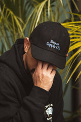 "SWOON SUPPLY CO." LO CAP - BLACK WOOL