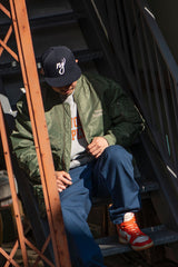 "SWOON SUPPLY CO." MA-1 JACKET - OLIVE（オリーブ）