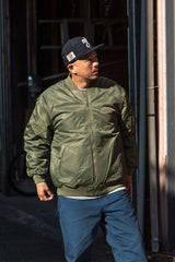 "SWOON SUPPLY CO." MA-1 JACKET - OLIVE（オリーブ）