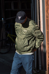 "SWOON SUPPLY CO." MA-1 JACKET - OLIVE(オリーブ)