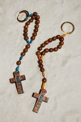 "WOOD ROSARY STRAP"