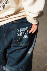 "COASTLINE DRIP" LAYBACK PANTS