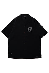 "KIBACOWORKS" S/S OPEN COLOR SHIRTS - BLACK
