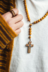 "PALO SANTO WOOD ROSARY"