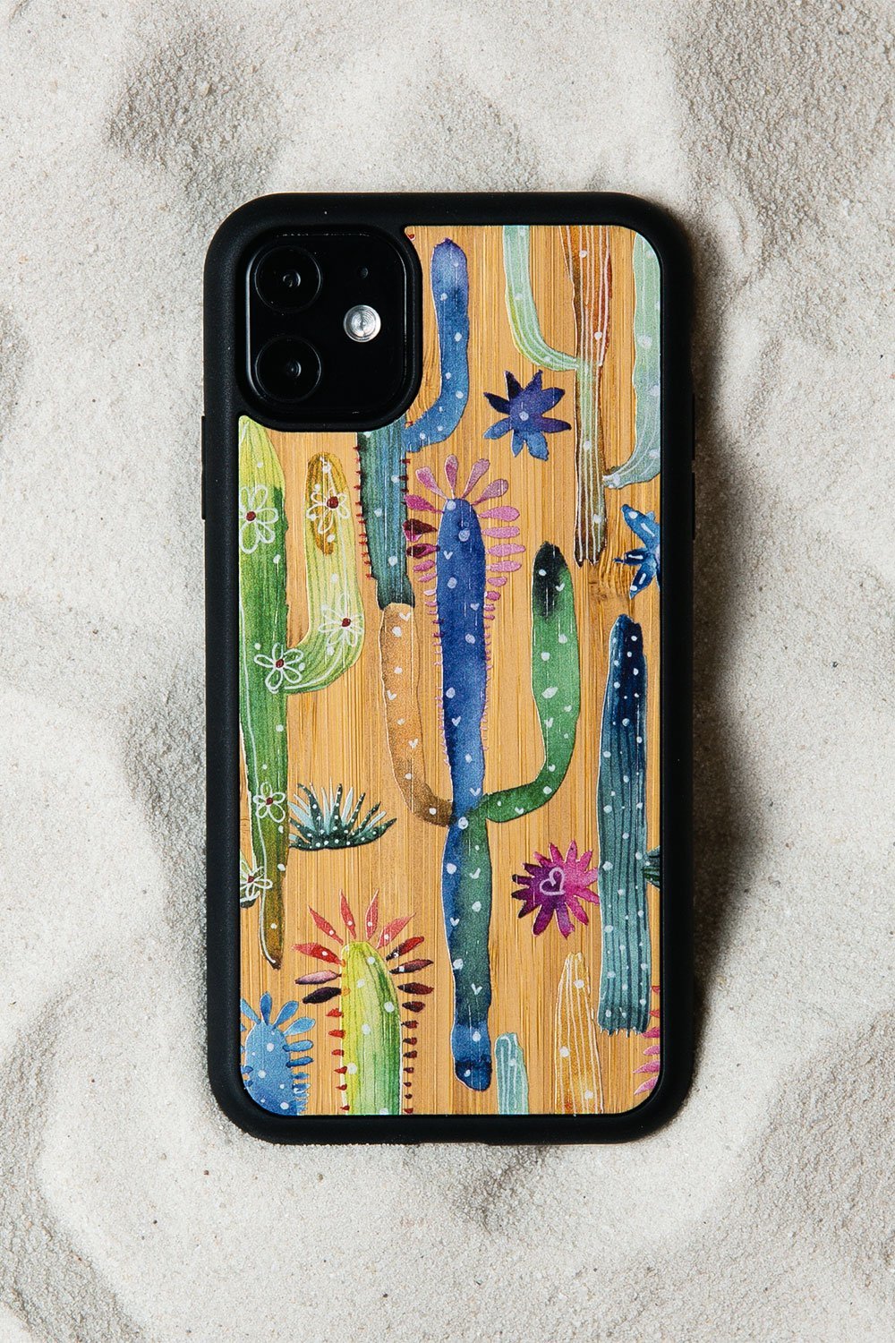 Kibaco Bamboo iPhone Case Cacti KIBACOWORKS