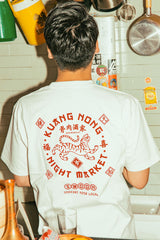 "NIGHT MARKET" TEE - WHITE