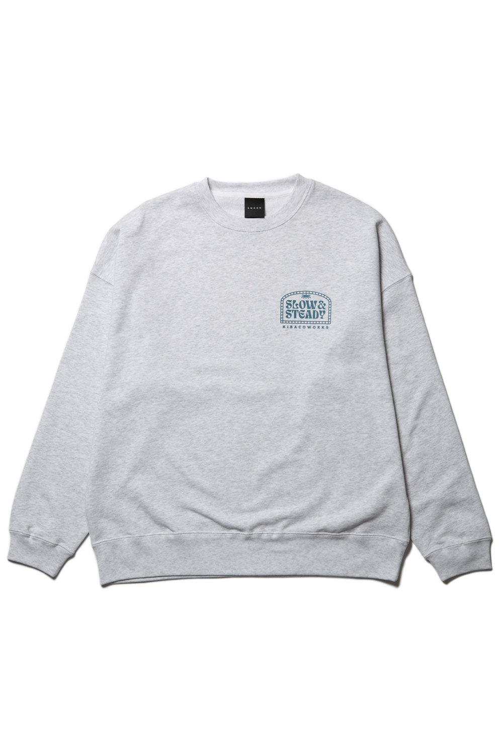 PEATE BASIC SWEAT(ASH) スウェット Ash Grey Oversized Fit Sweatshirt | Athleisure