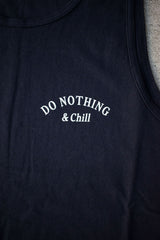 "DO NOTHING & CHILL" TANK - NAVY