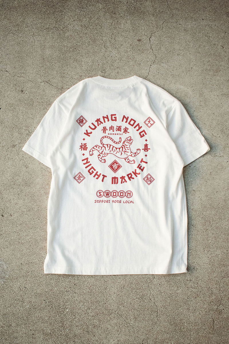 "NIGHT MARKET" TEE - WHITE