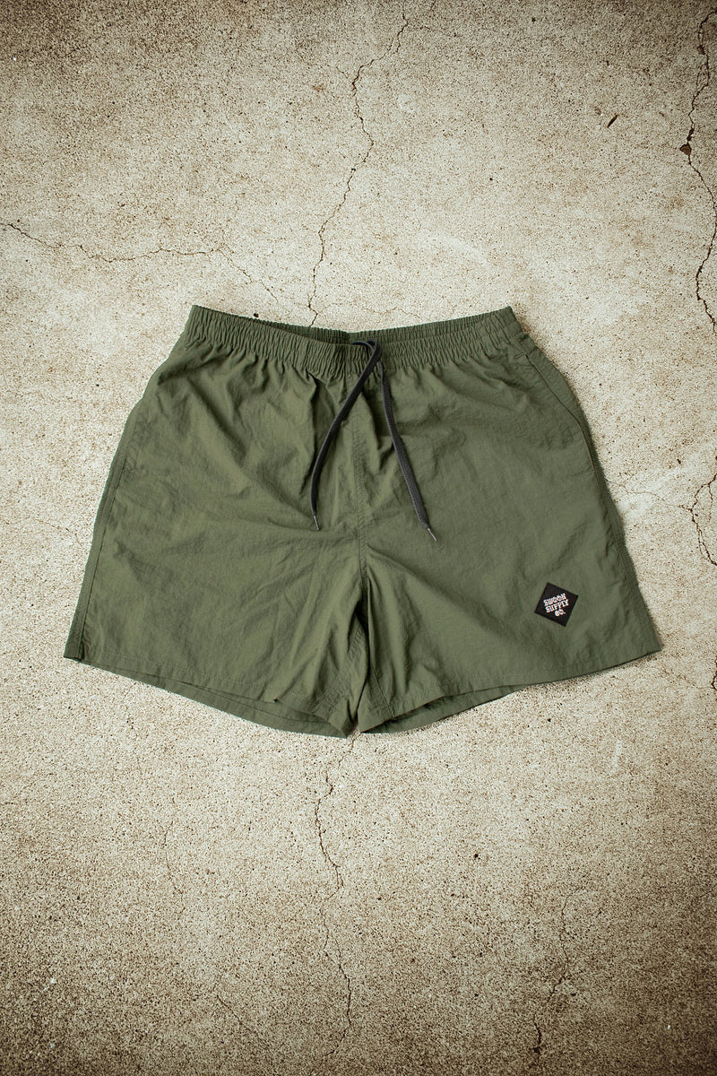 "ONE MILE BACKWOODS" NYLON SHORTS