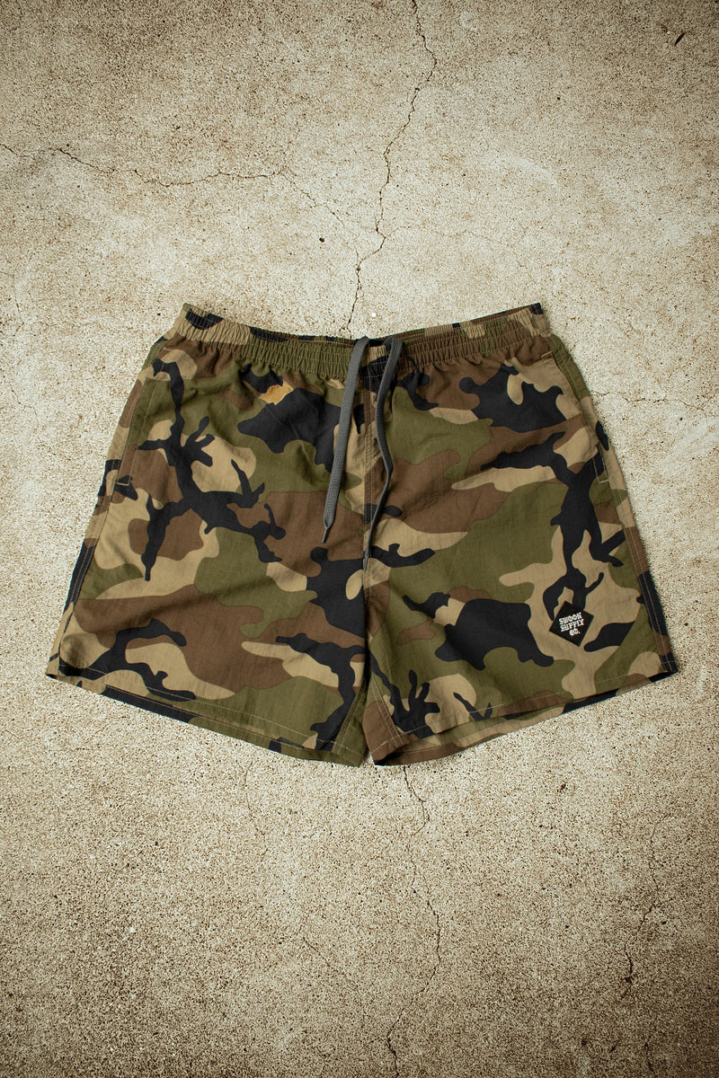 "ONE MILE BACKWOODS" NYLON SHORTS