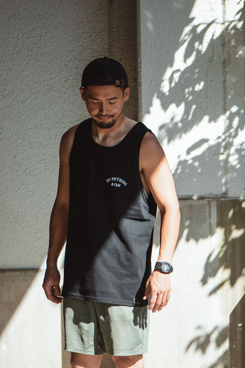 "DO NOTHING & CHILL" TANK - BLACK