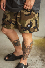"ONE MILE BACKWOODS" NYLON SHORTS