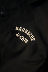 "BARBECUE & CHILL" T/C COACH JACKET（コーチジャケット/ブラック）