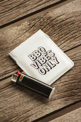 "BBQ VIBES ONLY" POCKET ASHTRAY / COIN CASE