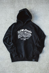 "OUTDOOR MONSTER" HOODIE - BLACK