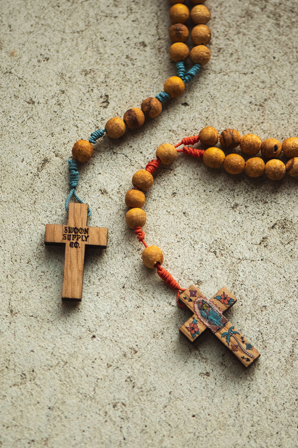 ロザリオ　キバコワークス　PALO SANTO WOOD ROSARY 木製 PALO SANTO WOOD ROSARY