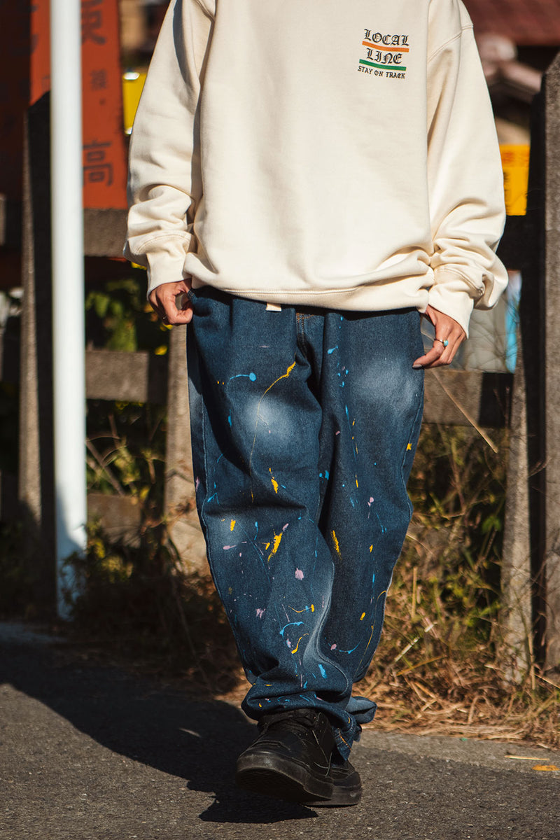 "COASTLINE DRIP" LAYBACK PANTS