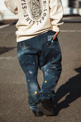 "COASTLINE DRIP" LAYBACK PANTS