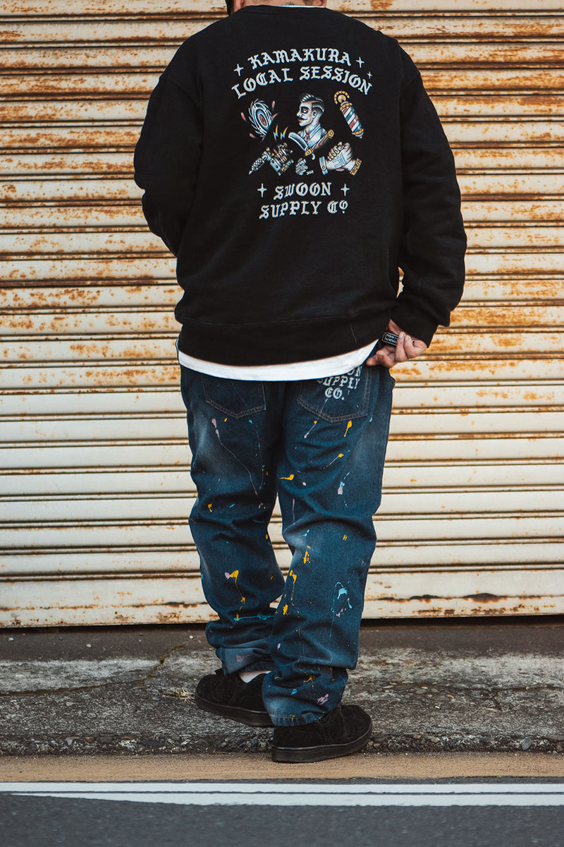 "COASTLINE DRIP" LAYBACK PANTS