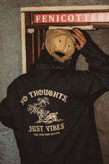 "NO THOUGHTS, JUST VIBES" T/C COACH JACKET