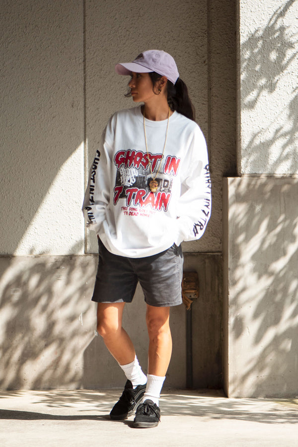 "GHOST IN 7 TRAIN" L/S BIG TEE