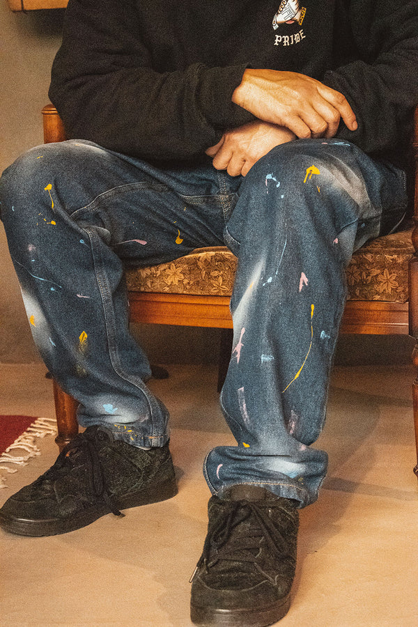 "COASTLINE DRIP" LAYBACK PANTS