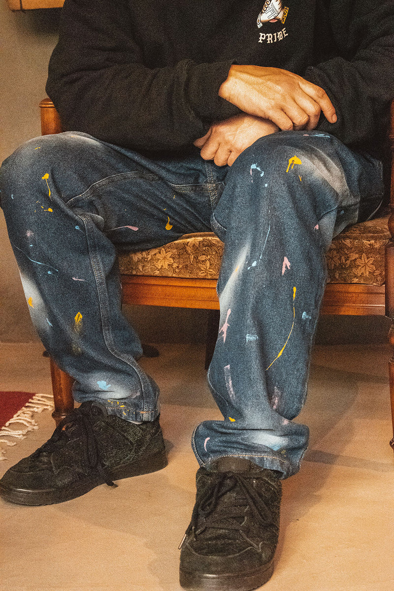 "COASTLINE DRIP" LAYBACK PANTS