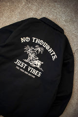 "NO THOUGHTS, JUST VIBES" T/C COACH JACKET