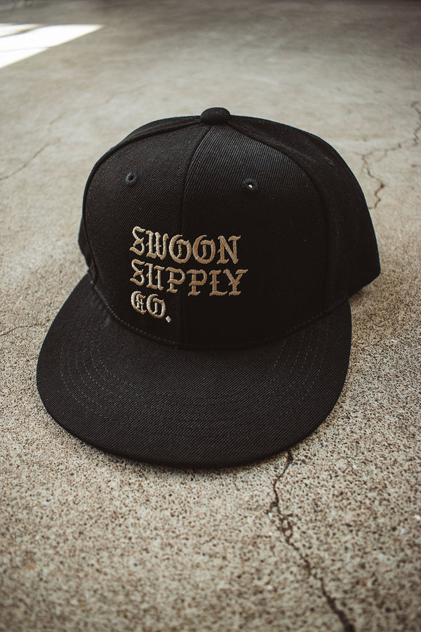 "OLD ENGLISH" FLAT VISOR CAP