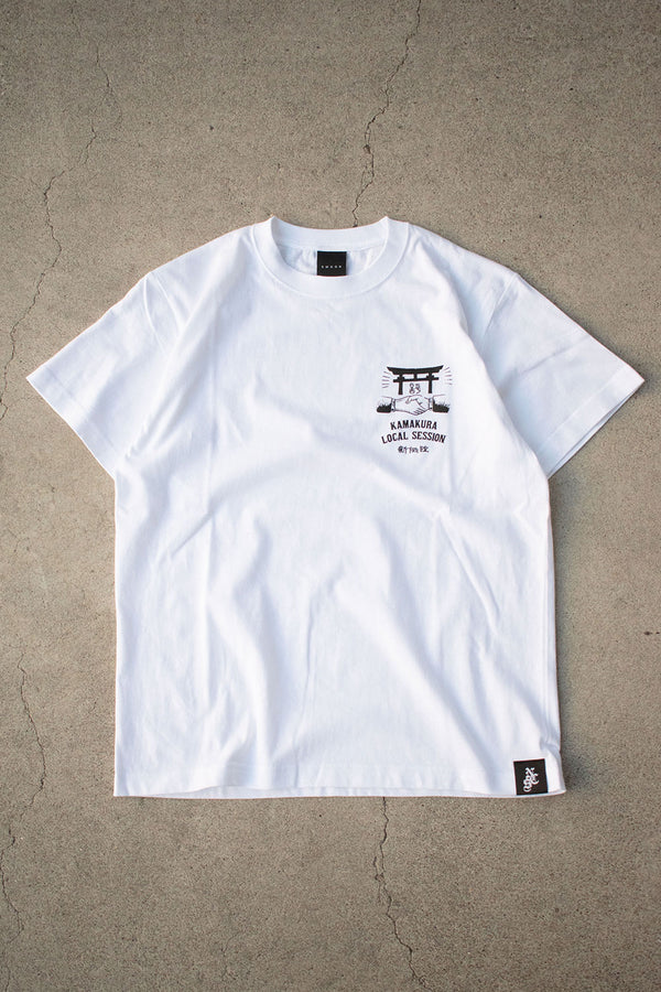 "KAMAKURA LOCAL SESSION" TEE - WHITE