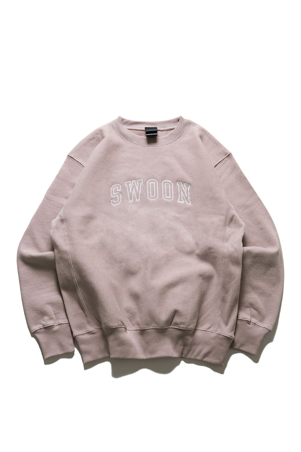 "COLLEGE LOGO" - CREW SWEAT（クルーネック/スモーキーピンク）