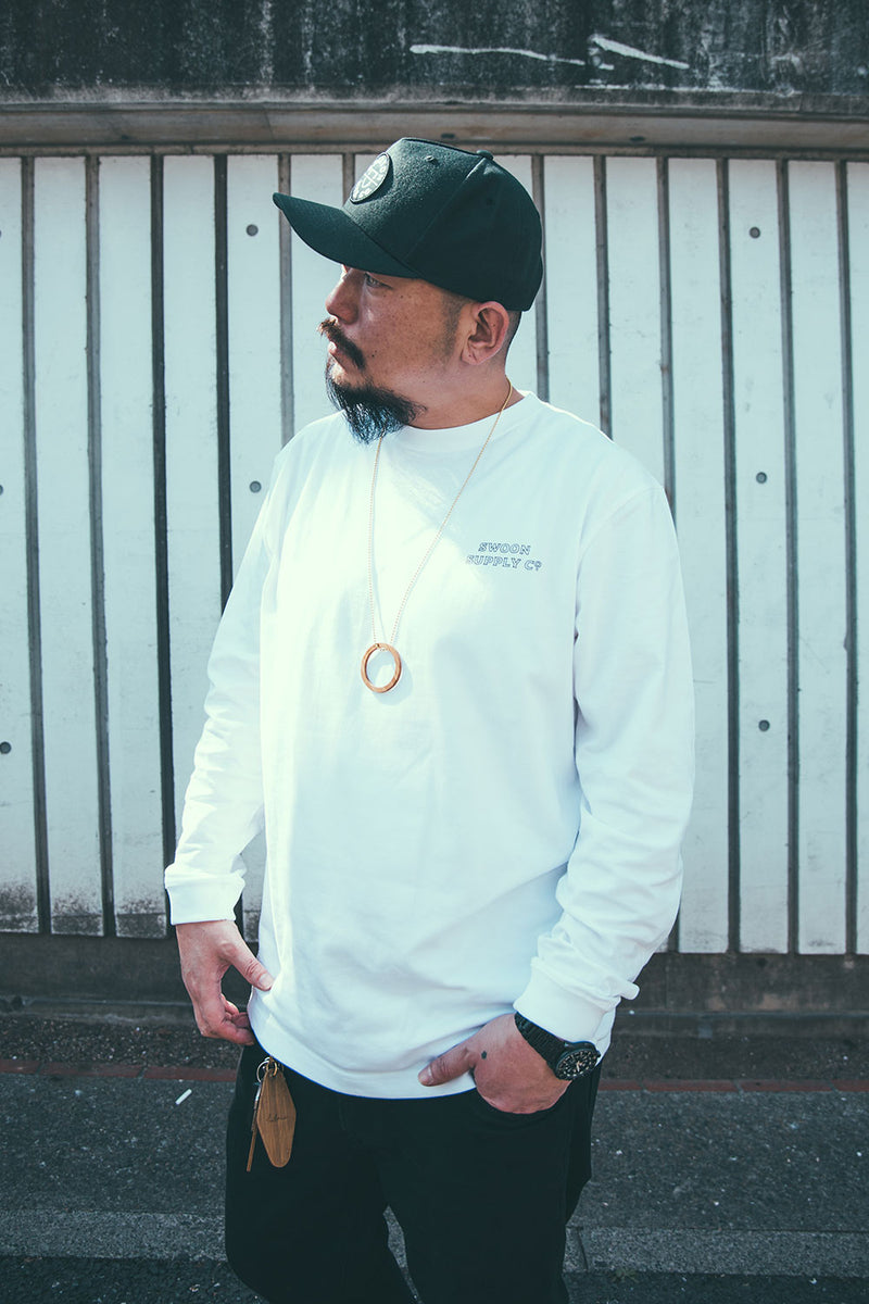 "MERMAID" L/S TEE - WHITE